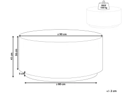 Beliani Sohvapoyta Valkoinen Trezzo Store