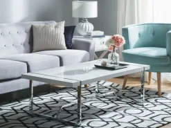 Beliani Sohvapoyta Valkoinen Tulsa Fashion