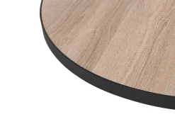 Beliani Sohvapoytasetti Vaalea Puu/Musta 3 Kpl Melody Sale