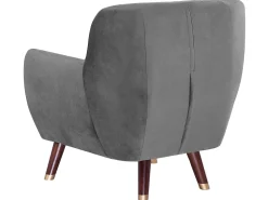 Beliani Sohvaryhma Samettinen Vaaleanharmaa Bodo Fashion