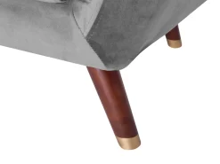 Beliani Sohvaryhma Samettinen Vaaleanharmaa Bodo Fashion