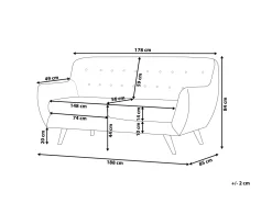 Beliani Sohvaryhma Samettinen Vaaleanharmaa Bodo Fashion