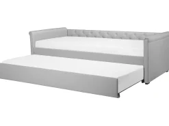 Beliani Sohvasanky Kangas Lisavuode Vaaleanharmaa 80 X 200 Cm Libourne Fashion