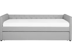 Beliani Sohvasanky Kangas Lisavuode Vaaleanharmaa 80 X 200 Cm Libourne Fashion