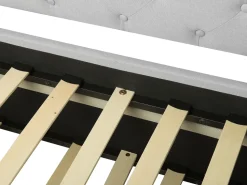 Beliani Sohvasanky Kangas Lisavuode Vaaleanharmaa 80 X 200 Cm Libourne Fashion