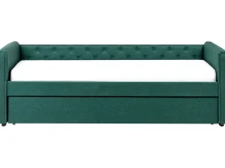 Beliani Sohvasanky Kangas Lisavuode Tummanvihrea 90 X 200 Cm Libourne Fashion