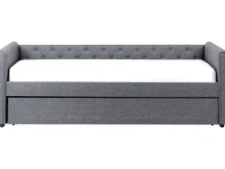 Beliani Sohvasanky Kangas Lisavuode Tummanharmaa 90 X 200 Cm Libourne Sale