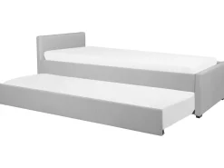 Beliani Sohvasanky Kangas Lisavuode Vaaleanharmaa 80 X 200 Cm Marmande Discount