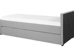 Beliani Sohvasanky Kangas Lisavuode Vaaleanharmaa 80 X 200 Cm Marmande Discount