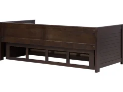 Beliani Sohvasanky Levitettava Säilytystila Tummanruskea 90/180 X 200 Cm Cahors Best