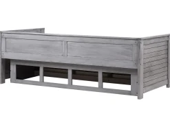 Beliani Sohvasanky Levitettava Säilytystila Harmaa 90/180 X 200 Cm Cahors Outlet