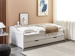 Beliani Sohvasanky Manty Lisavuode Valkoinen 90 X 200 Cm Edern Cheap