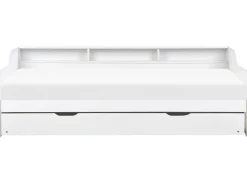 Beliani Sohvasanky Manty Lisavuode Valkoinen 90 X 200 Cm Edern Cheap