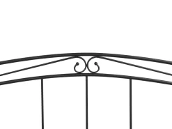 Beliani Sohvasanky Metalli Levitettava Musta 80/160 X 200 Cm Tulle New