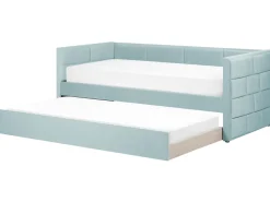 Beliani Sohvasanky Sametti Lisavuode Mintunvihrea 90 X 200 Cm Chavonne Best Sale