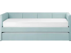 Beliani Sohvasanky Sametti Lisavuode Mintunvihrea 90 X 200 Cm Chavonne Best Sale