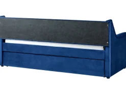 Beliani Sohvasanky Sametti Lisavuode Laivastonsininen 90 X 200 Cm Montargis Online