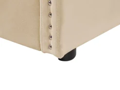 Beliani Sohvasanky Sametti Lisavuode Beige 90 X 200 Cm Troyes New