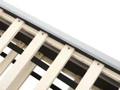 Beliani Sohvasanky Sametti Lisavuode Vaaleanharmaa 90 X 200 Cm Chavonne Flash Sale