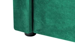 Beliani Sohvasanky Sametti Lisavuode Smaragdinvihrea 90 X 200 Cm Montargis Best Sale