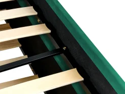 Beliani Sohvasanky Sametti Lisavuode Smaragdinvihrea 90 X 200 Cm Montargis Best Sale