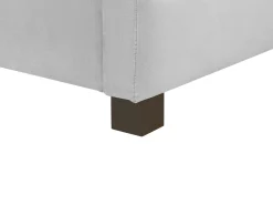 Beliani Sohvasanky Sametti Säilytystila Vaaleanharmaa 90 X 200 Cm Marray Discount