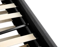 Beliani Sohvasanky Vakosametti Lisavuode Tummanharmaa 90 X 200 Cm Mimizan Cheap