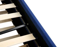 Beliani Sohvasanky Vakosametti Lisavuode Laivastonsininen 90 X 200 Cm Mimizan Discount