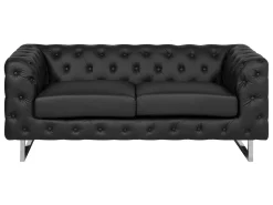 Beliani Sohvasetti Musta Vissland New