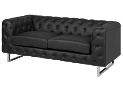 Beliani Sohvasetti Musta Vissland New