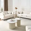 Beliani Sohvasetti Samettinen Beige Skien Store