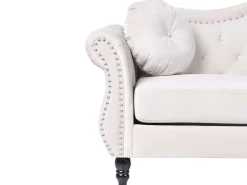 Beliani Sohvasetti Samettinen Beige Skien Store