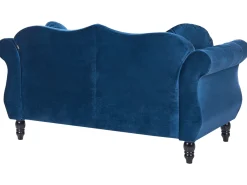 Beliani Sohvasetti Samettinen Sininen Skien Cheap