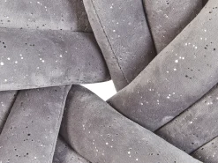 Beliani Solmutyyny 30 X 30 Cm Samettinen Harmaa Kimalteella Akola Best