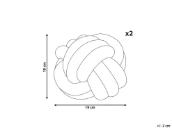 Beliani Solmutyyny Buklee Sinapinkeltainen 19 Cm 2 Kpl Malni Best Sale
