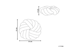 Beliani Solmutyyny Buklee Sinapinkeltainen 31 X 31 Cm Akola Discount