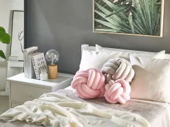 Beliani Solmutyyny Sametti Vaaleanpunainen 20 X 20 Cm Malni Outlet