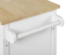 Beliani Tarjoiluvaunu 2 Laatikkoa Kaappi Vaalea Puu/Valkoinen Genoa Online