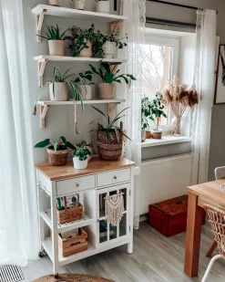 Beliani Tarjoiluvaunu 2 Laatikkoa Kaappi Vaalea Puu/Valkoinen Genoa Online