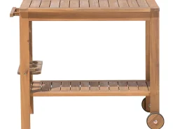 Beliani Tarjoiluvaunu Akaasia Vaalea Puu Sassari Cheap