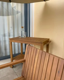 Beliani Tarjoiluvaunu Akaasia Vaalea Puu Sassari Cheap