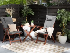 Beliani Tarjoiluvaunu Laatikko Kaappi Vaalea Puu/Musta Trapani Online