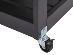 Beliani Tarjoiluvaunu Laatikko Kaappi Vaalea Puu/Musta Trapani Online