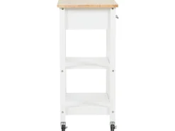 Beliani Tarjoiluvaunu Laatikko Vaalea Puu/Valkoinen Hiuma Cheap