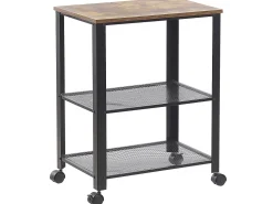 Beliani Tarjoiluvaunu Tumma Puu/Musta Bolzano Shop