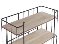 Beliani Tarjoiluvaunu Vaalea Puu/Musta Gabbs Sale