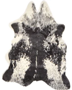 Beliani Tekotalja 60X90 Cm Lehma Mustavalkoinen Nambung Flash Sale