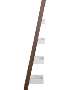 Beliani Tikashylly 5 Hyllya Tumma Puu/Valkoinen Mobile Duo Sale