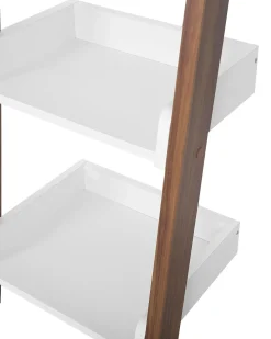 Beliani Tikashylly 5 Hyllya Tumma Puu/Valkoinen Mobile Duo Sale