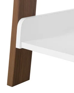 Beliani Tikashylly 5 Hyllya Tumma Puu/Valkoinen Mobile Duo Sale